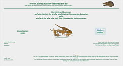 Desktop Screenshot of dinosaurier-interesse-2.de